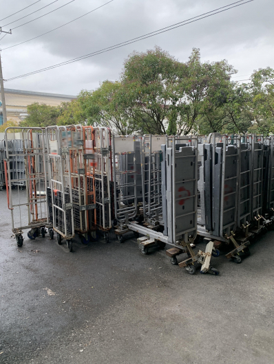 某食品物流企業 倉庫内 鉄カゴ類買取