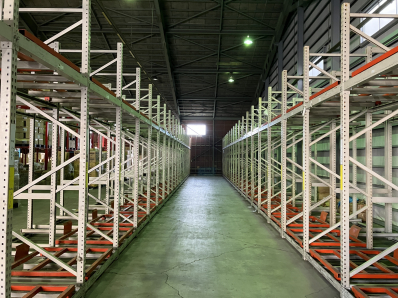 神奈川県相模原市内　倉庫内　フローラック解体・買取撤去